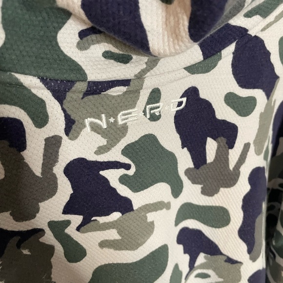 Adidas X Nerd hoodie Bape camo sz L - Picture 5 of 6